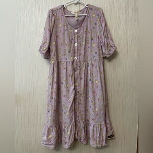 Matilda Jane Girls Lavender Floral Dress Size 12